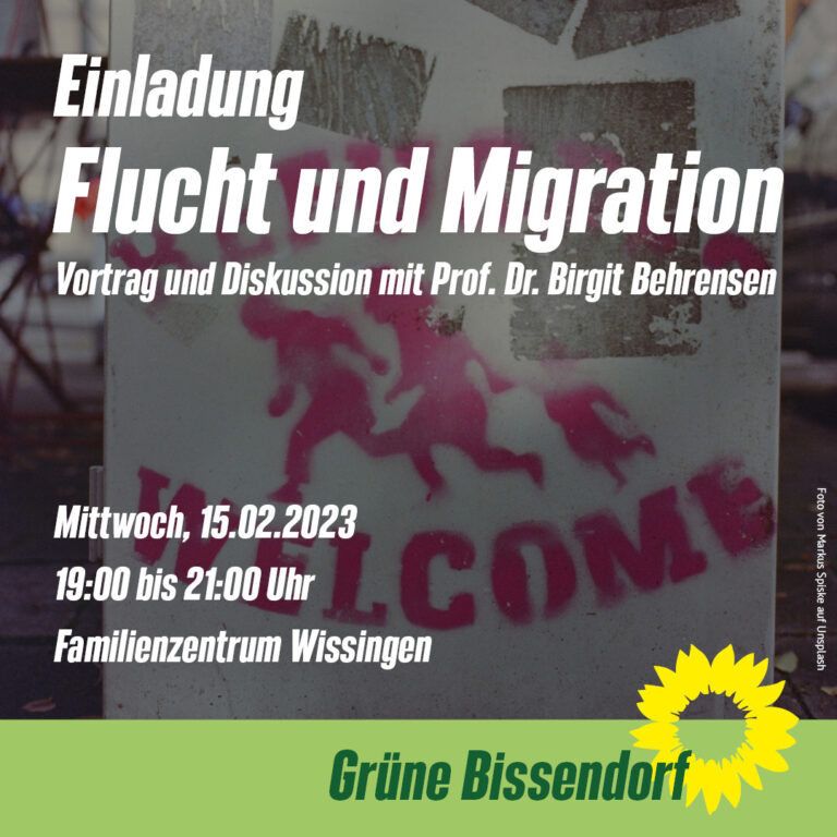 Einladung zu Vortrag & Diskussion: Flucht und Migration